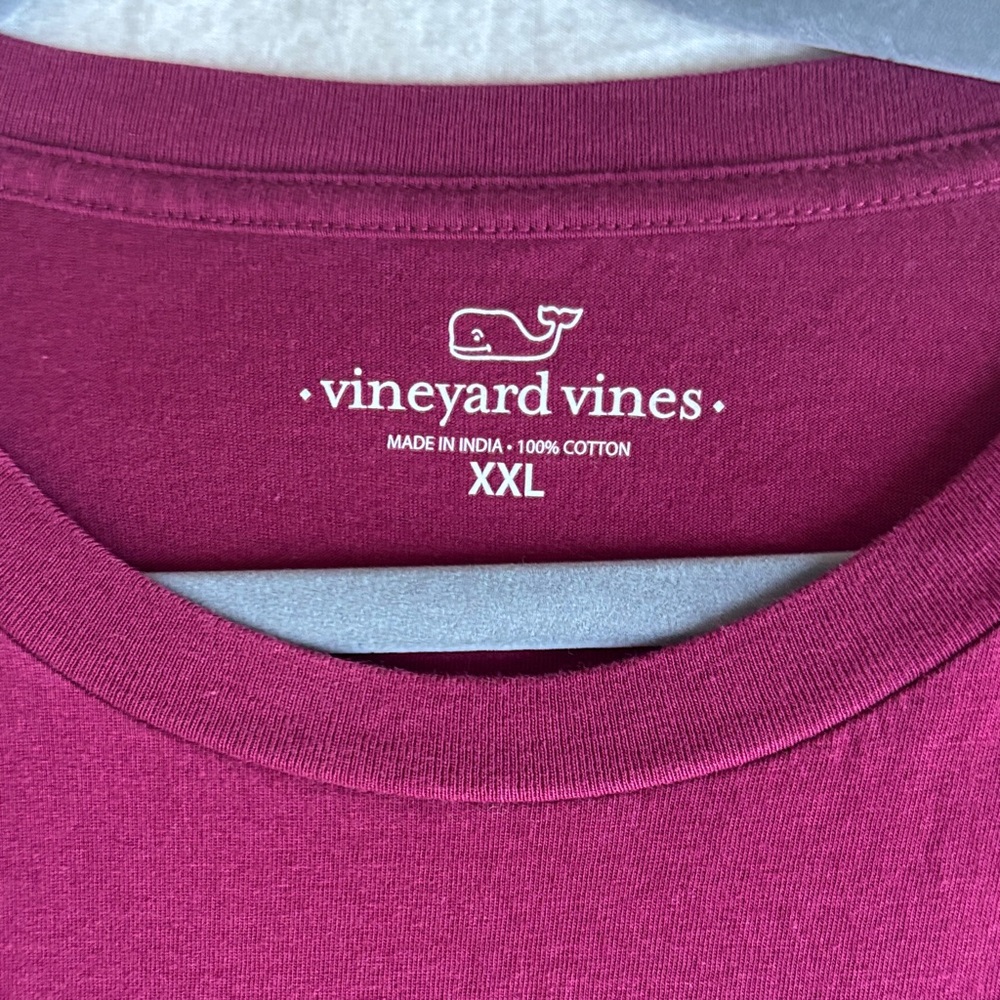 Vineyard Vines Burgundy Crewneck Tee XXL